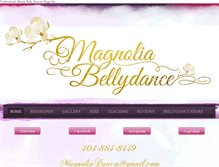 Tablet Screenshot of magnoliabellydance.com